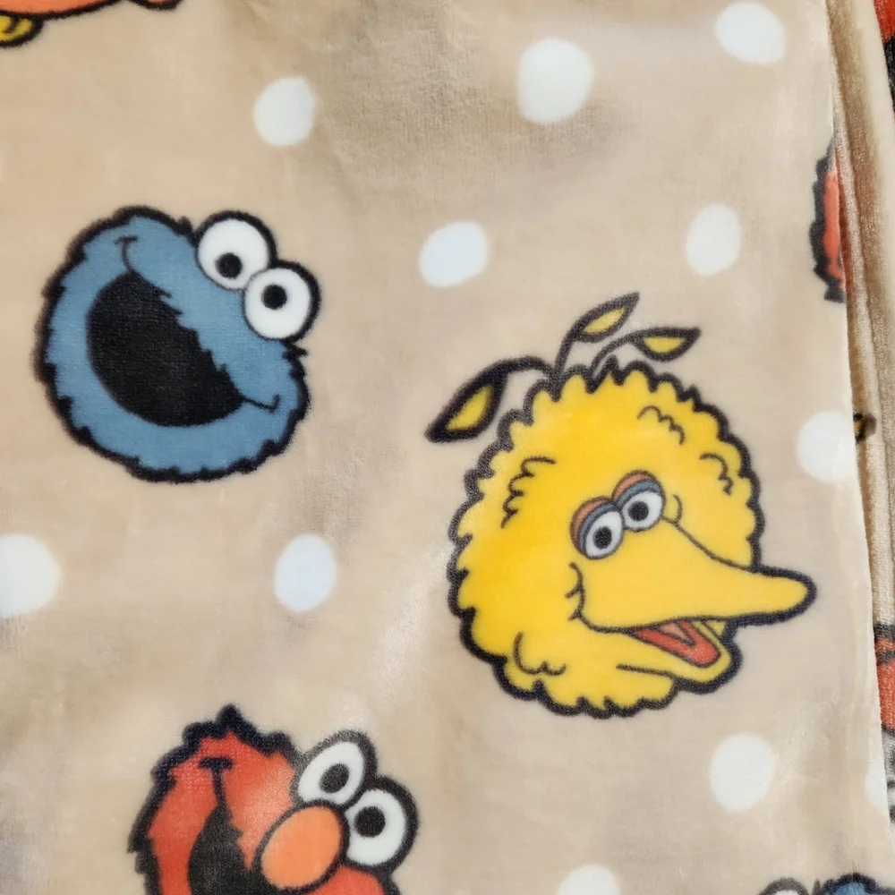 Sesame Street Polka Dot Neutral Soft Decorative Plush 60